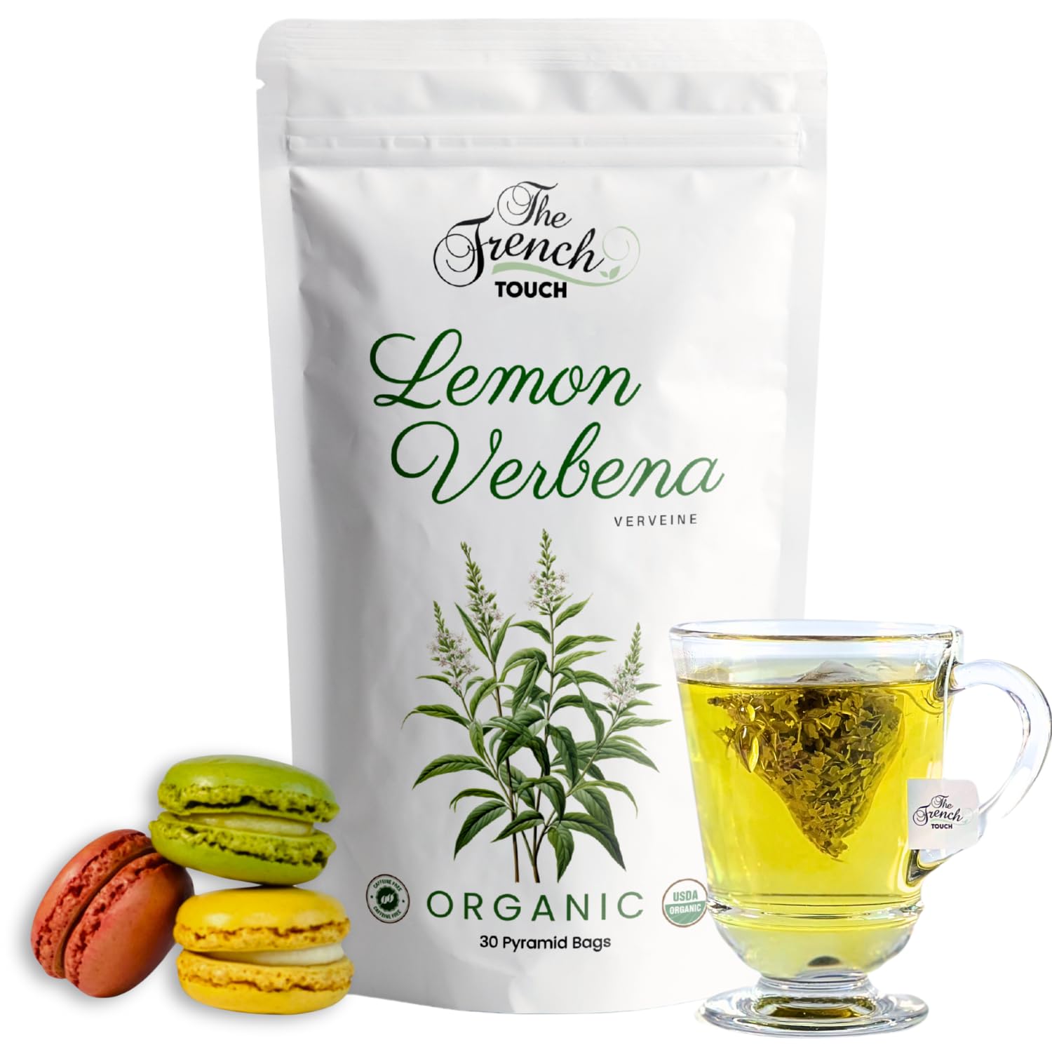 Amazon.com: The French Touch Lemon Verbena Tea ORGANIC | 1.8g x 30